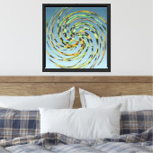 Abstract slangpatroon  canvas afdruk (Insitu (Slaapkamer))