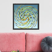 Abstract slangpatroon  canvas afdruk (Insitu (Woonkamer))
