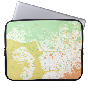 Abstract Sleeve met geplateerde laptopcomputer
