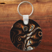 Abstract Sleutelhanger met chocolade-wervelkolom (Voorkant)