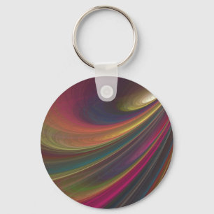 Abstract Sleutelhanger regenboogdraden