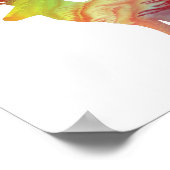 Abstract slib van hertachtigen poster (Hoek)