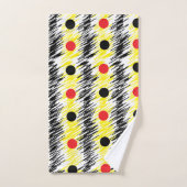 Abstract slibble poka Dot Pattern Bad Handdoek (Handdoek)