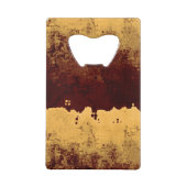 Abstract smeltgoud creditkaart flessenopener (Achterkant)