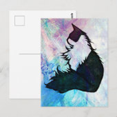 Abstract Smokingkat Briefkaart (Voorkant / Achterkant)