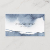 Abstract Smoky Blue Serene Visitekaartje (Voorkant)