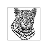 Abstract Sneeuwluipaard Origineel oerwoud Animal A Rubberstempel (Afrduk)