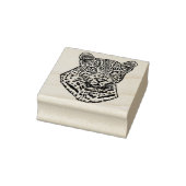 Abstract Sneeuwluipaard Origineel oerwoud Animal A Rubberstempel (Stempel)