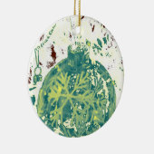 Abstract Sneeuwvlokontwerp Keramisch Ornament (Rechts)