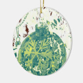 Abstract Sneeuwvlokontwerp Keramisch Ornament (Links)