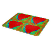 abstract snijbord voor rode harten snijplank (Hoek)