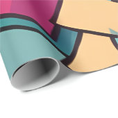 Abstract Snoep katoen Cadeaupapier (Rol Hoek)