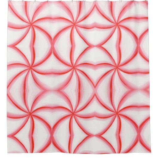 Abstract Snoep Mint Swirl Pattern Showgordijnen Douchegordijn (Voorkant)