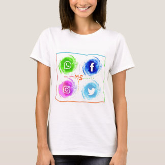 abstract-sociaal-media-waterverf-pictogrammen-set_ t-shirt
