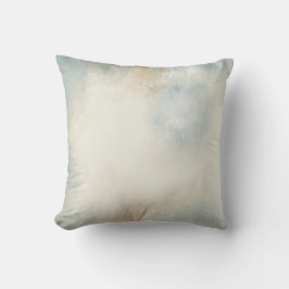 Abstract Soft Blue Cream Contemedual Kussen