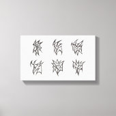 Abstract Soft Echoes Canvas Afdruk (Voorkant)