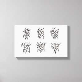 Abstract Soft Echoes Canvas Afdruk