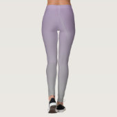 Abstract Soft Lavender and Gray Gradient Backgroun Leggings (Achterkant)