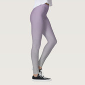 Abstract Soft Lavender and Gray Gradient Backgroun Leggings (Rechts)