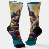 Abstract Sokken (Gebogen)