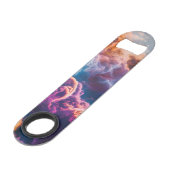 Abstract Space Nebula Art - Colorful Bottle Opener Speed Flessenopener (Voorkant Gekanteld)