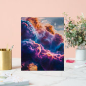 Abstract Space Nebula Art - Colorful Cosmic Acryl Bord (Huwelijk)