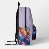 Abstract Space Nebula Art - Colorful Cosmic Bedrukte Rugzak (Links)