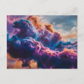 Abstract Space Nebula Art - Colorful Cosmic Briefkaart (Voorkant)