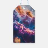 Abstract Space Nebula Art - Colorful Cosmic Cadeaulabel (Voorkant)