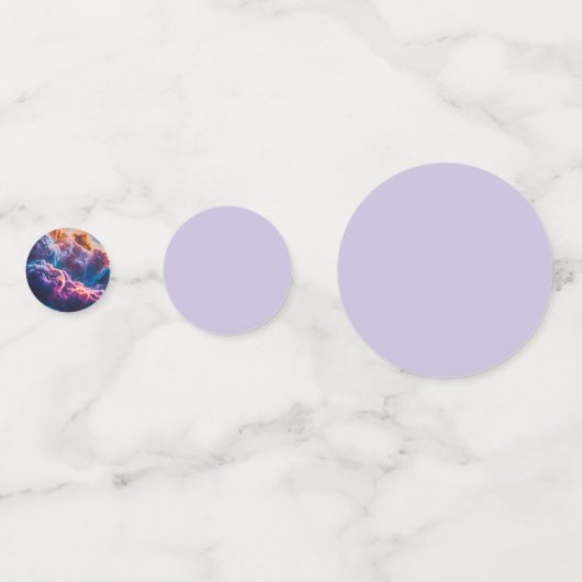 Abstract Space Nebula Art - Colorful Cosmic Confetti (Achterkanten)