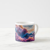 Abstract Space Nebula Art - Colorful Cosmic Espresso Kop (Voorkant rechts)