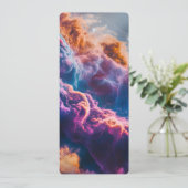 Abstract Space Nebula Art - Colorful Cosmic Kaart (Staand voorkant)