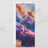 Abstract Space Nebula Art - Colorful Cosmic Kaart (Voorkant)