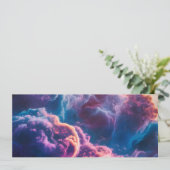 Abstract Space Nebula Art - Colorful Cosmic Kaart (Staand voorkant)