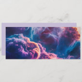 Abstract Space Nebula Art - Colorful Cosmic Kaart (Voorkant / Achterkant)