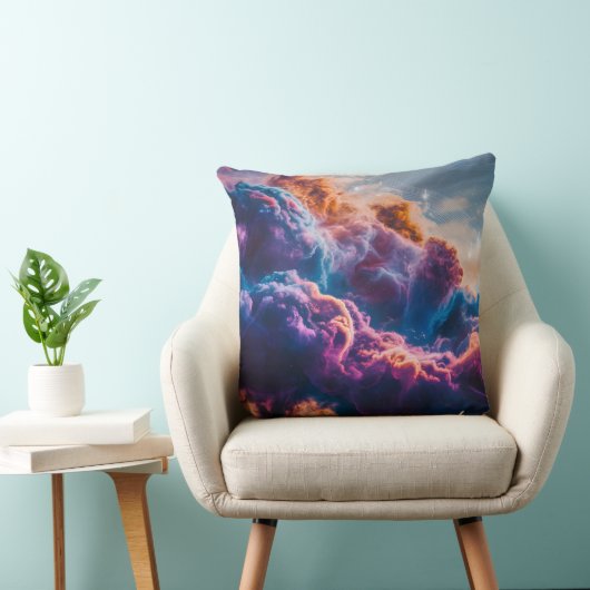 Abstract Space Nebula Art - Colorful Cosmic Kussen (Stoel)