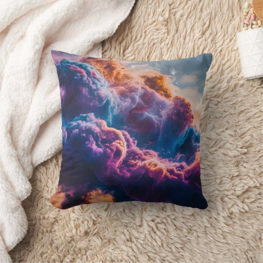 Abstract Space Nebula Art - Colorful Cosmic Kussen (Deken)