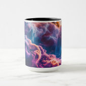 Abstract Space Nebula Art - Colorful Cosmic Mok (Midden)