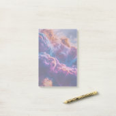 Abstract Space Nebula Art - Colorful Cosmic Post-it® Notes (Op bureau)
