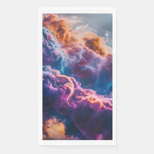 Abstract Space Nebula Art - Colorful Cosmic Servet (Voorkant)
