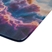Abstract Space Nebula Art - Colorful Cosmic Snijplank (Hoek)