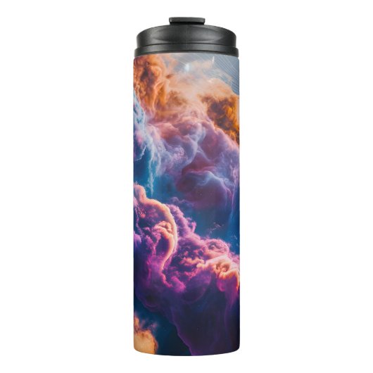 Abstract Space Nebula Art - Colorful Cosmic Thermosbeker (Voorkant)