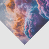 Abstract Space Nebula Art - Colorful Cosmic Tissuepapier (Detail)