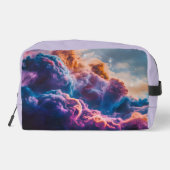 Abstract Space Nebula Art - Colorful Cosmic Toilettasje (Achterkant)