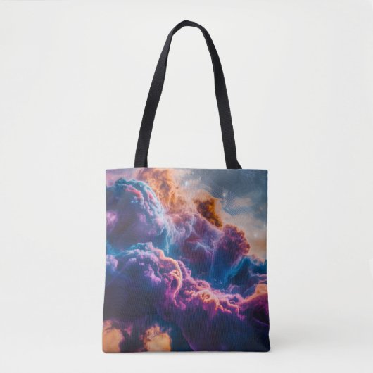 Abstract Space Nebula Art - Colorful Cosmic Tote Bag (Voorkant)