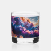 Abstract Space Nebula Art - Colorful Cosmic Whisky Glas (Achterkant)
