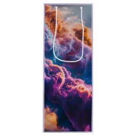 Abstract Space Nebula Art - Colorful Cosmic Wijn Cadeautas