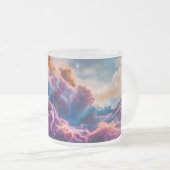 Abstract Space Nebula Art - Colorful Mug Matglas Koffiemok (Voorkant rechts)