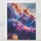 Abstract Space Nebula Art - Colorful Paper Sheet (Voorkant)