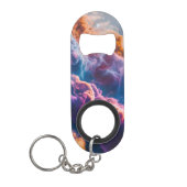 Abstract Space Nebula Cosmic Bottle Opener Mini Flessenopener (Voorkant)